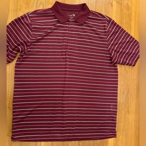 Vintage striped polo shirt medium